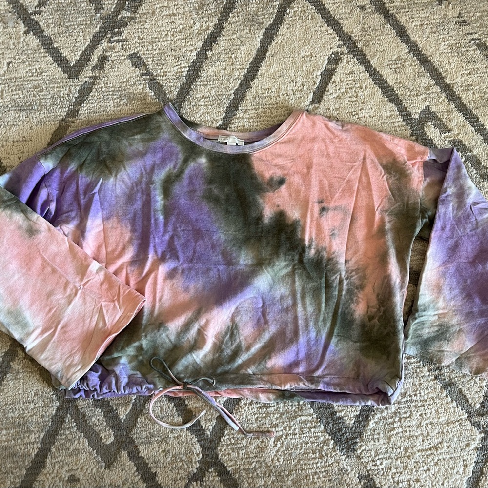 Tye Dye Crop Sweatshirt